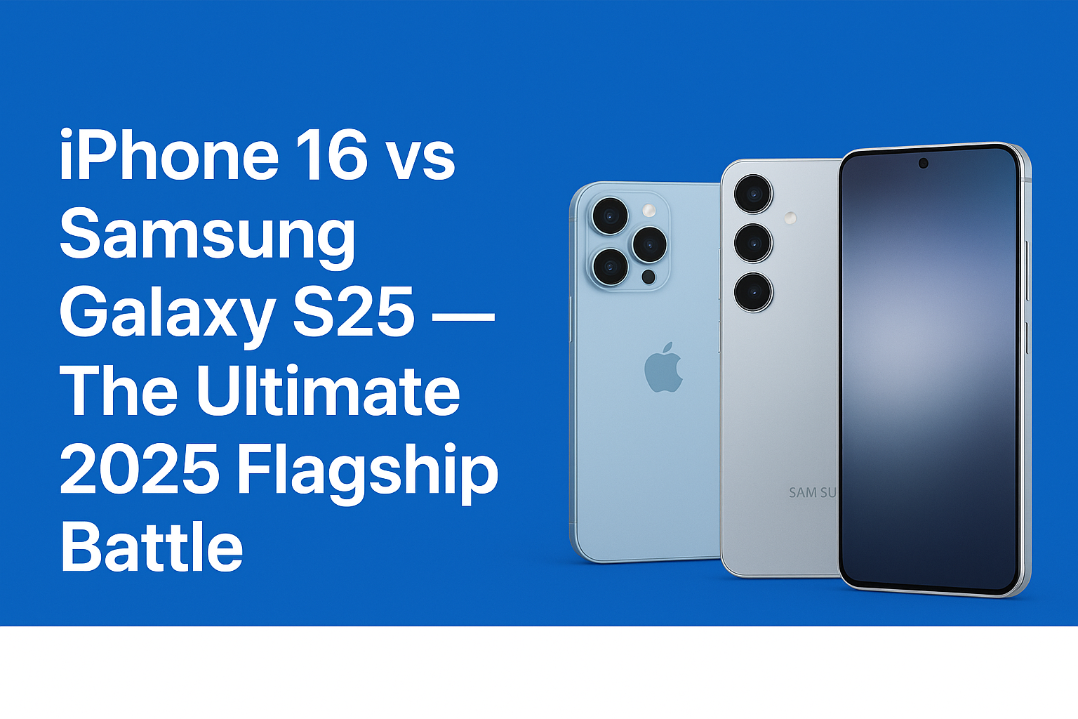 iPhone 16 vs Samsung Galaxy S25 โ The Ultimate 2025 Flagship Battle